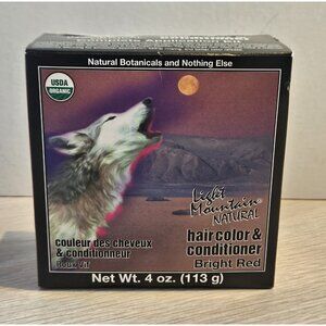 Henna Organic Natural Hair Color & Conditioner Bright Red Light Mountain